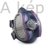 Légszűrő maszk, félálarc Miller LPR-100 HALF MASK, cserélhető HEPA szűrővel M/L méretű ML00895; Opció: rendelhető még aktívszenes szűrőbetét