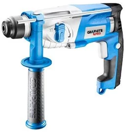 GRAPHITE Pro 59GP500 fúró- véső kalapács SDS+,kofferben cserélhető tokmány,2fúró&amp;1db vésőszár,440W,2 funkciós,2,3kg,5év gari. Utolsó db!