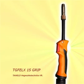 MIG/MAG pisztoly TGFLEX15 F 4m flexibilis nyakkal, gázhűtéses 160A CO2 &amp; 140A kevertgázzal 60% Bi-vel TAWELD 1015443F