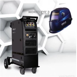 MIG/MAG Heg. gép Iweld MIG 320 digital invertres (400V,Bi@300A60%,D=300mm/15kg)&amp; Nord Eye3 LCD kék fejpajzs IWELDPROMSET2