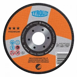 125x7,0mm vágókorong 41F A46P Tyrolit Aluminium 