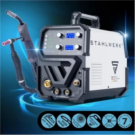 MIG/MAG Heg.gép STAHLWERK MTM 200 ST IGBT inverteres multifunkciós 3 in1 TIG, szinergikus MIG/MAG, MMA 1159, Akció!