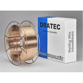 SG3 (EN440:G4Si1) 1,0mm 15kg/cs. bronz bevonatú hegesztő huzal, precíziós, BS300 Dratec 