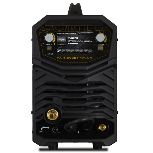 MIG/MAG Heg. gép Iweld GORILLA POCKETMIG 230 Synergic(MIG/BKI) invertres,(230V,Bi:218@60%,D=300mm/15kg) 800MIG230SYN