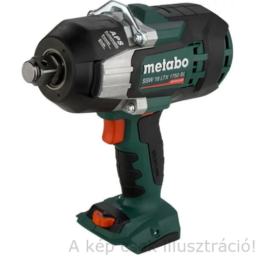 METABO SSW 18 LTX 1750 BL Akkus ütvecsavarozógép, (akku és töltő nélkül), metaBOX 145 L-ben Nyomaték:1750Nm,3/4
