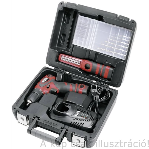 FLEX ALI 10,8 G csavarbehajtó 2db 10,8V/1,3Ah akku, 38Nm,1,1kg akkuval + LED lámpa,bit készlet, hordtáskával Kiárusítás! 338.583