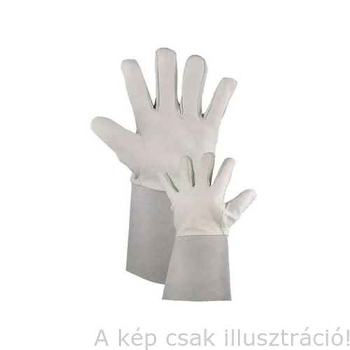 Hegesztő kesztyű AVI 'PARWELD' PANTHER hoszú, erősített tenyér+bélés, hasított bárány- marhabőr (10p/cs) P3830