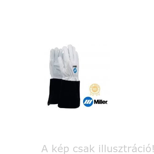 Hegesztő kesztyű AVI Miller, hosszú fekete mandzsetta finom kecskebőr tenyér és marhabőr kézfej, 9-es 758081002