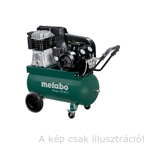 METABO kompresszor Mega 700-90 D 90l, 4kW, 11bar, 601542000