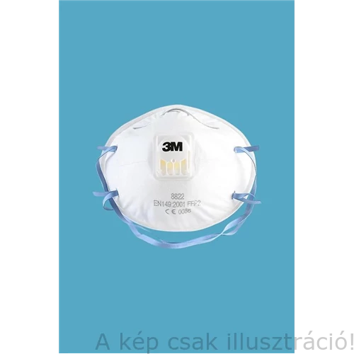 Pormaszk FFP2 szelepes légzésvédő 3M  10db/cs. (8822)