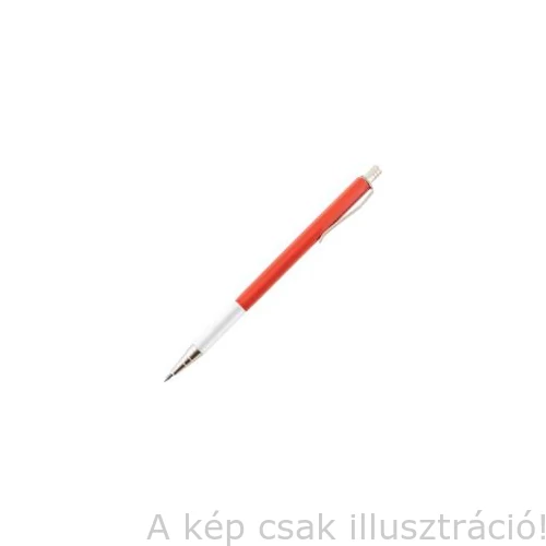 Karctű profi visszahúzható keményfém heggyel, piros fém, akasztóval zsebbe is, teljes hossz 180mm KEN5184220K