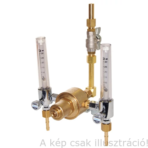 Reduktor / gáz elvételi hely DYNALINE Iker rotaméteres  hálózati nyomáscsökkentő klt. golyóscsappal, 30l/min  IWELD 5DNL2ROTASET