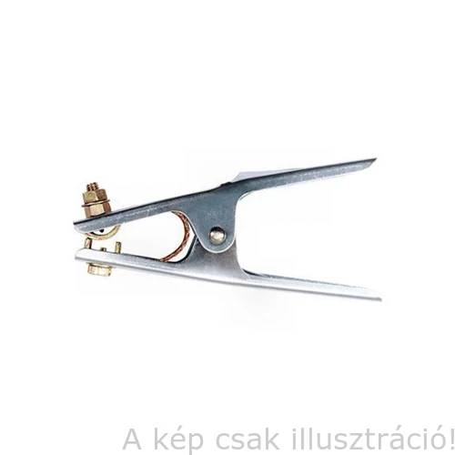 Test csipesz 400A rézbetétes,réz fonott átkötővel prémium, Parweld 661400