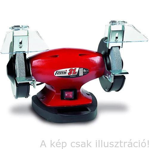 FEMI 31N kettősköszörûgép, korong: Ø150x20x12,7mm, 230V/400W, 9kg 3331N