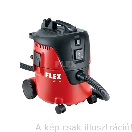 FLEX VC 21 L MC L oszt. ipari porszívó (felvett telj. 1250 Watt,20L tartály, porosztály: L, szívóerő: 210 mbar) 405.418