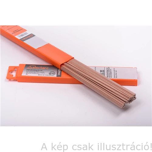 Forrasztó pálca ezüst L-Ag38Sn 2,0x500mm (38%Ag,No Cd,csupasz) FSH (kb.120szál=1kg) B Ag 38 Cu Zn Sn 660-700℃ 5038B20500N