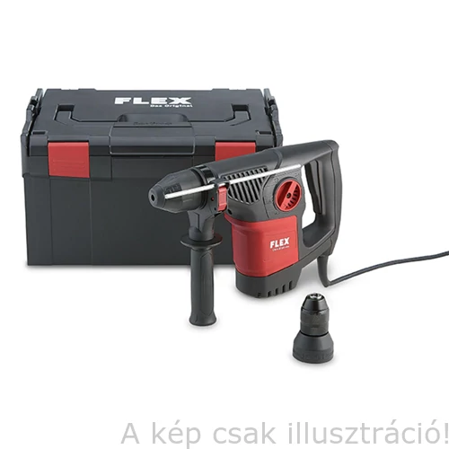 FLEX CHE 4-32 SDS-Plus 900W Kombi-ütvefúró kalapács, cserélhető SDS-Plus & fém gyorstokmány 4,1kg, 4,8J EPTA,0-850/perc ford.,0-3700/p löket