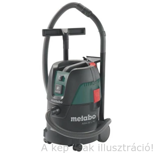 METABO ASA 25 L PC univerzális ipari porszívó max.1250 Watt,25L tartály,3600 l/perc  602014000