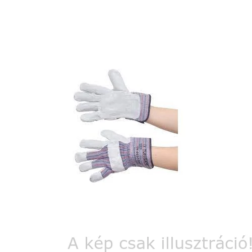 Muv. kesztyű 150 szürke marhahasíték 9-es KROMBOR TFF9611300K