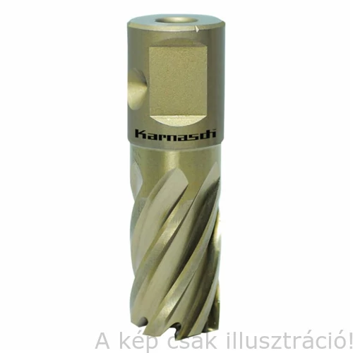 Koronafúró GOLD-LINE 16mm/30mm vágóéllel 19mm weldonszár HSS  OPTIMUM  38720.1260U16