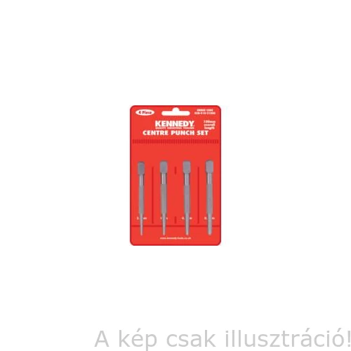Pontozó négyszögletes fejű 4db-os készlet, 3,2; 4; 4,8; és 6,4 x 100 mm,  KEN5182100