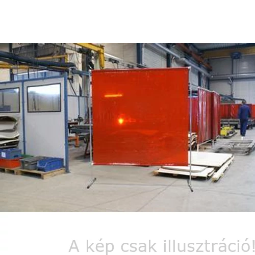 Hegesztő függöny 2000x1400x0,4mm Piros ORANGE-CEPRO 116.20