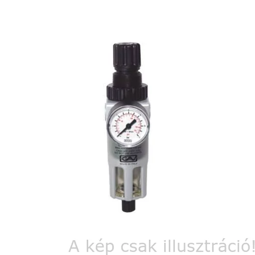 Levegőszűrő-vízleválasztó nyomásszabályzóval 1/4