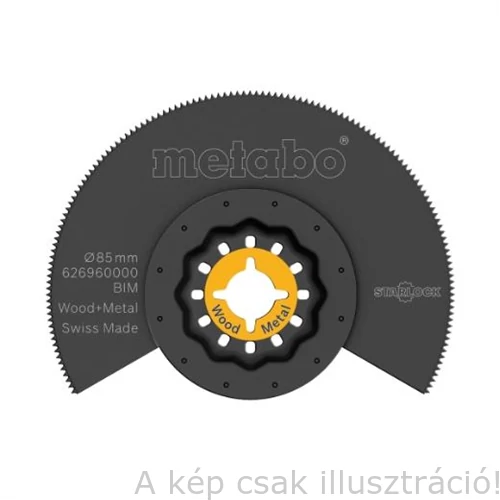 METABO Szegmens fűrészlap, fa/fém, BiM, Ø85 mm  626960000