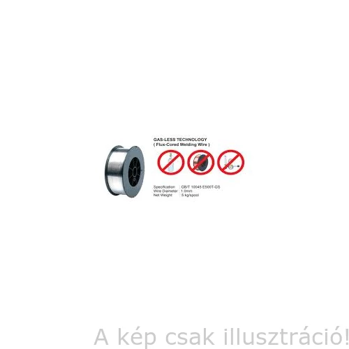 Önvédő porbeles huzal 0,9mm/1,0kg E71T-GS  D100-as SPARK