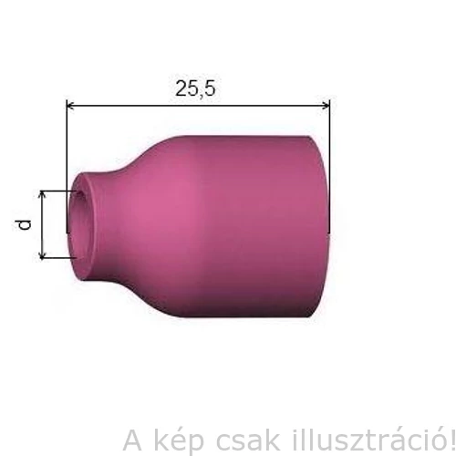 Kerámia gázterelő SR9/17/18/20/26 6-os 6,5×25,5mm  53N60 rövid gázlencséhez BINZEL 701.0319