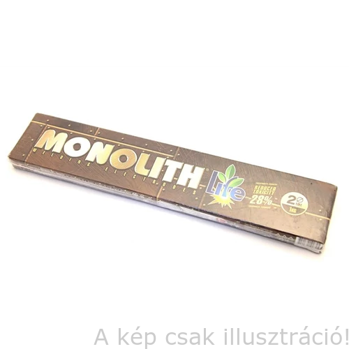 Rutilos bevont elektróda Monolith RC 2,0x300mm 1,0kg/cs.20kg/karton (AWS A5.1: E6013) speciális rut-cel. bevonatú, minden pozícióban 