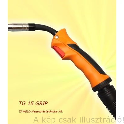 MIG/MAG pisztoly TGF18 5m forgónyakas, gázhűtéses 210A CO2 & 180A kevertgázzal 60% Bi-vel TAWELD 10185450