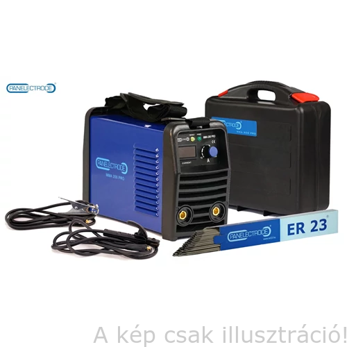 Heg. inverter Panelectrode MMA 200 PRO  (200A-40%Bi,160A-60%,230V) test és munka kábelekkel 