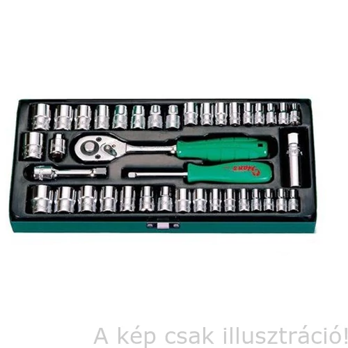 Dugókulcs hosszú 40 részes 1/4