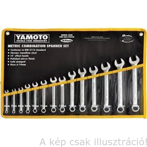 Csillag-villáskulcs készlet ipari 6-19mm 14 db-os YMT5823960K