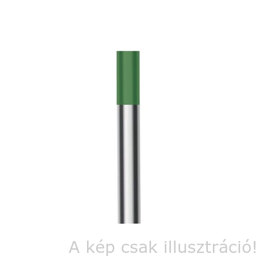 Volfrám elektróda WP (zöld) 4,8x175mm IW. 800CP48175