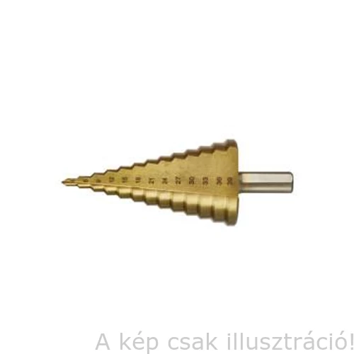 Lépcsős lemezfúró HSS 4241 4-39/3mm 13 lépcsős BERGER 030404-0077