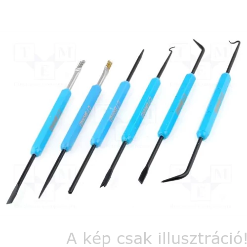 Kaparó KÉSZLET és TISZTÍTÓ kefék 180mm 6db-os  TO-SA10