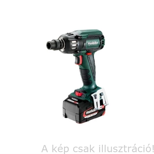 METABO SSW 18 LTX 400 BL(szénkefe mentes) 18V/5,2Ah Li-Power akkus ütvecsavarozógép, Nyomaték:400Nm,1/2