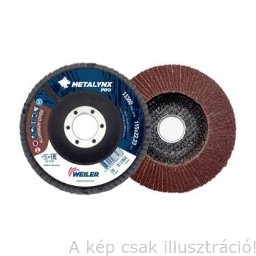 125mm-A40 F27 Lamellás csiszolótárcsa METALYNX PRO 125/40 (Sík) Egyenes   H-760696