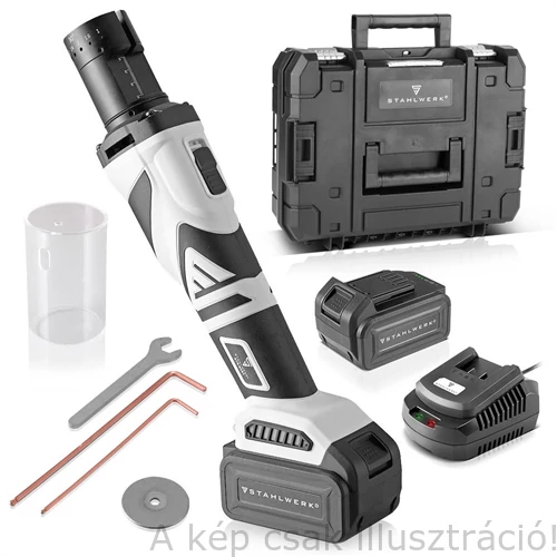 Volfrám köszörűgép Stahlwerk  akkus 750W.1-4 mm.állítható sebesség,szénkefe mentes1905