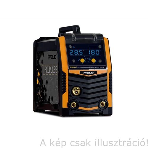 MIG/MAG Heg. gép Iweld GORILLA POCKETMIG 205 ALUPULSE SILVERBACK(MIG/BKI)190A@60%,230V  80POCMIG205ALUP