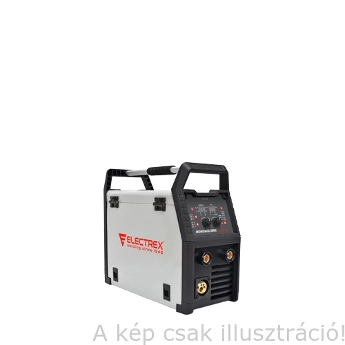 Heg. inverter ELECTREX Monomig 200 C MULTI SYN MIG/MAG/MMA/LiftTIG (40% 200A | 100% 127A, 230+/-10%V) test és munkakábel nélkül PA14ELK264